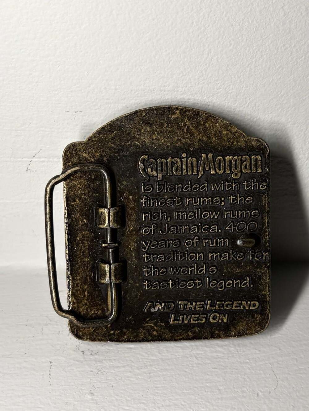 Captain Morgan Original Rhum Belt Buckle Brass Vintage - Picture 3 of 3